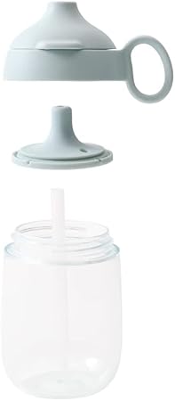 KINTO   Bonbo Kids Straw Mug 260Ml Blue Gray Dishwasher Safe 26450