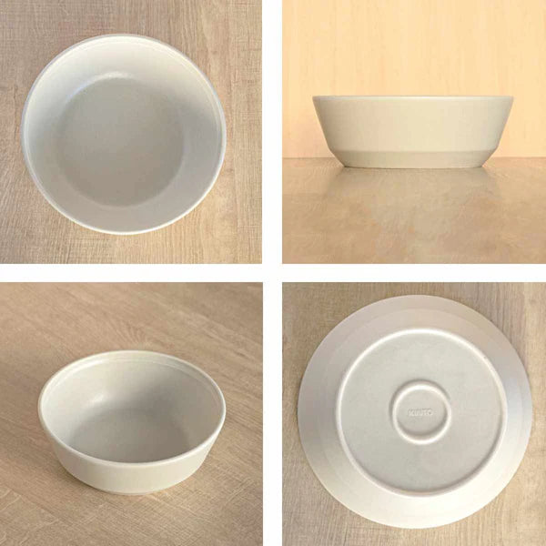 KINTO   Fog Bowl 190mm Ash White Microwave Dishwash Safe 26478