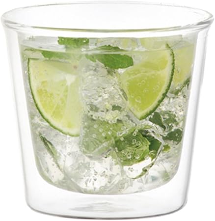 KINTO     Cast Double Wall Rock Glass 250ml Heat-Resistant Microwave Safe