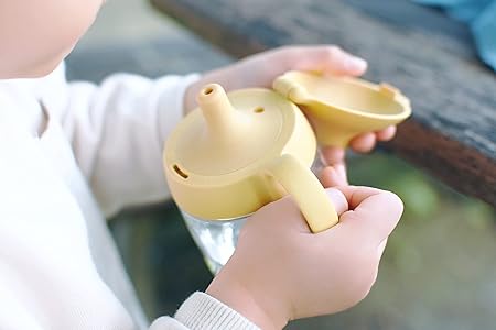 KINTO   Bonbo Kids Straw Mug 260Ml Blue Gray Dishwasher Safe 26450