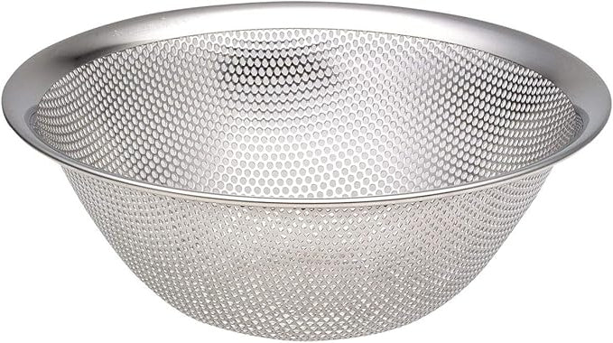 Sori Yanagi 19cm Stainless Steel Perforated Colander - Efficient Kitchen Essential