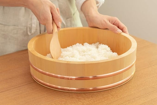 Ebm Sawara Japanese Cypress Hangiri 30cm Sushi Rice Bowl - Authentic Made in Japan-Kiichin - The #1 Place for Japanese Goods in Your Hand!