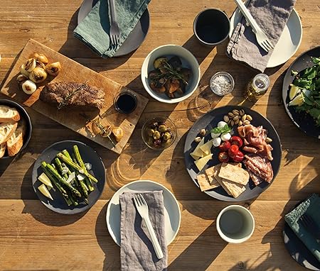 KINTO    Alfresco 250mm Red Plate 20715 Durable Outdoor Dining Dish