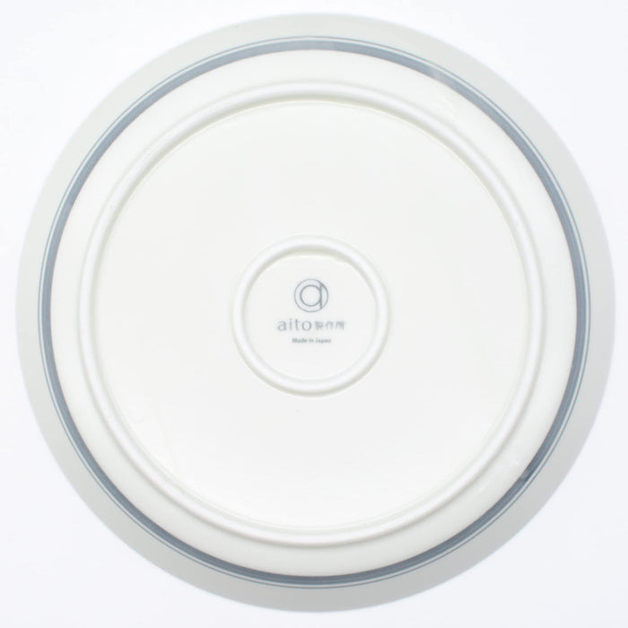 Aito Blossom Plate M 20cm Lightweight Gray Microwave Dishwasher Safe Japan
