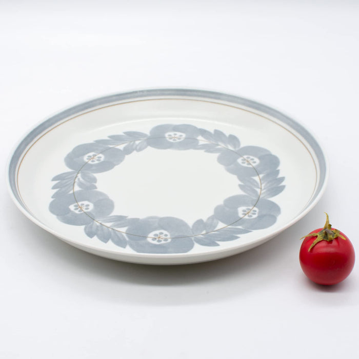 Aito Blossom Plate M 20cm Lightweight Gray Microwave Dishwasher Safe Japan