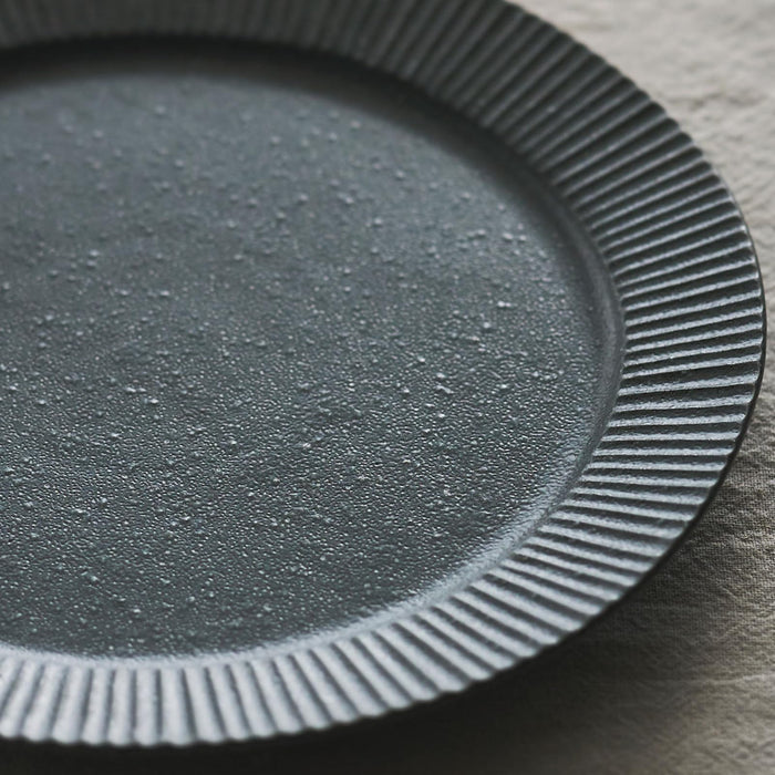 Aito Seisakusho Conti Mino Ware 17cm Gray Salad Plate Dishwasher Microwave Safe