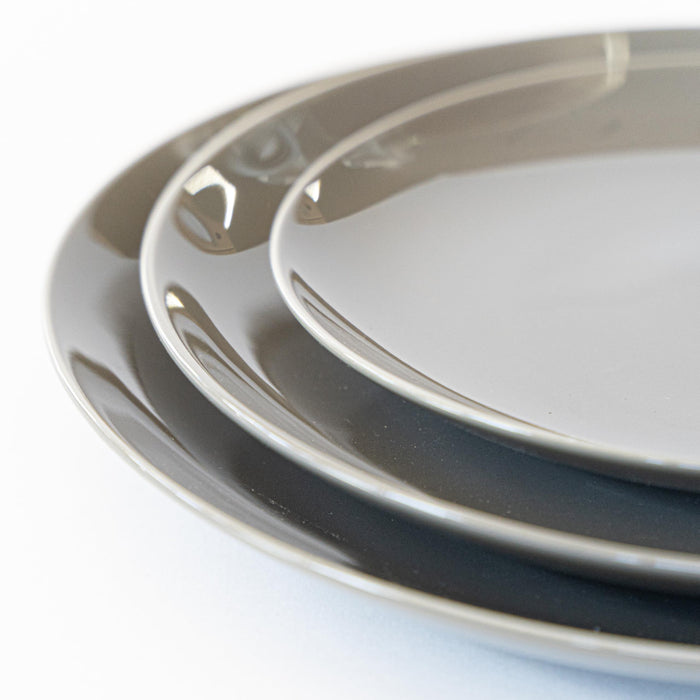 Aito Couleur Plate Charcoal 16cm Mino Ware Microwave Dishwasher Safe