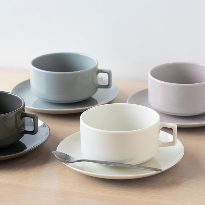 Aito Couleur Soup Cup 270ml Microwave Dishwasher Safe Ivory Mino Ware Japan