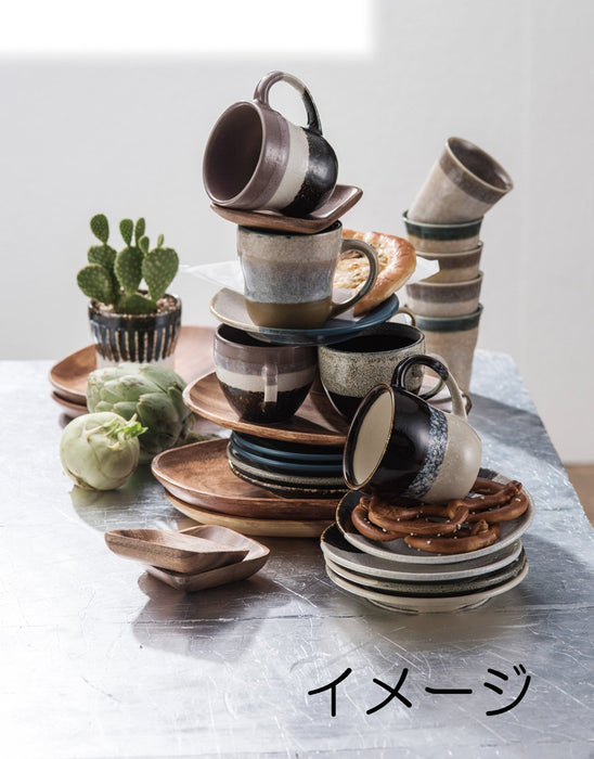 Aito Mug Black Mino Ware Dishwasher Microwave Safe Made in Japan