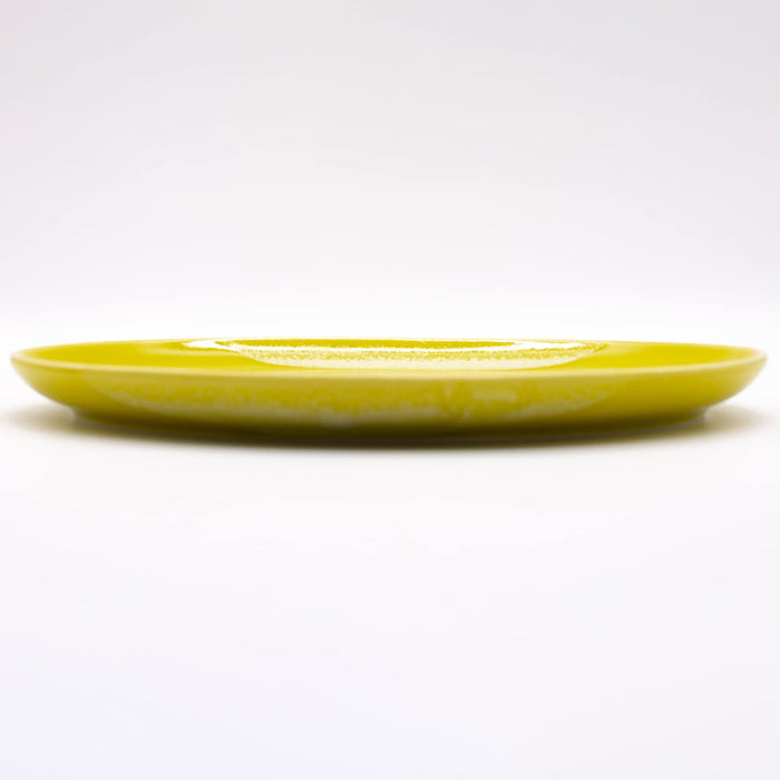 Aito Itsumo Leak-Proof Cafe Plate 23x21cm Yellow Mino Ware Dishwasher Safe