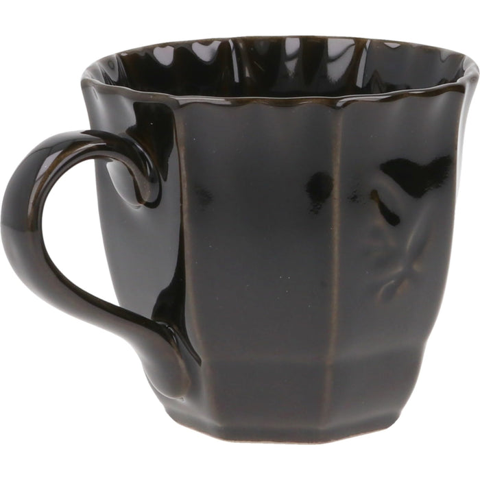 Aito Olive Mug 300ml Black Seto Ware Microwave Dishwasher Safe Made in Japan
