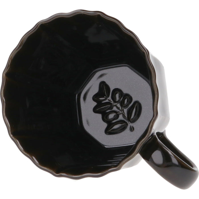 Aito Olive Mug 300ml Black Seto Ware Microwave Dishwasher Safe Made in Japan