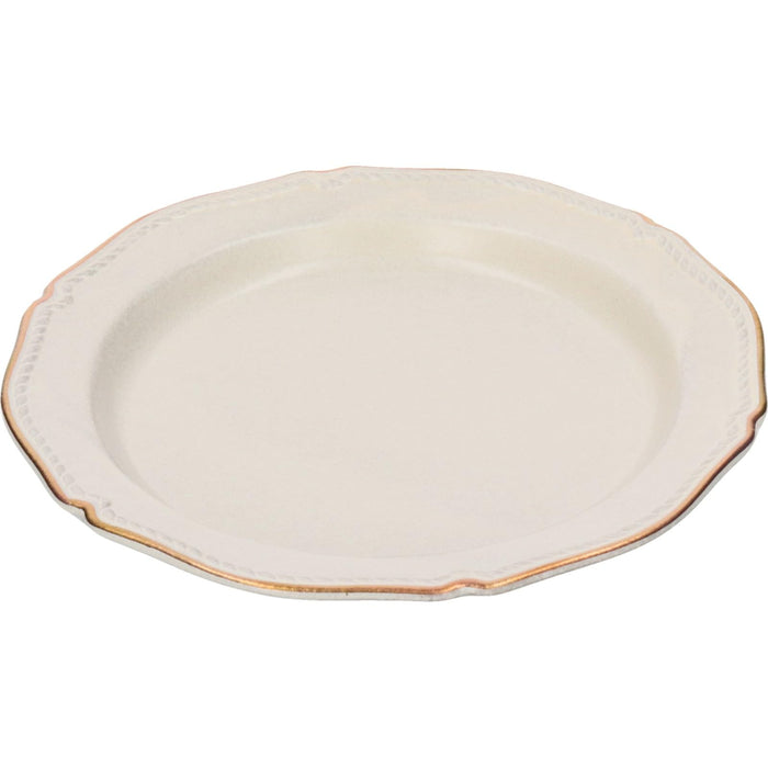 Aito Stitch 20cm Ivory White Mino Ware Plate Dishwasher Safe Made in Japan