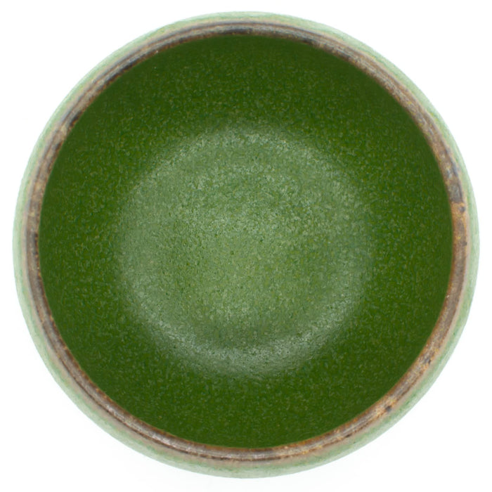 Aito Sui 8cm Round Mino Ware Bowl Uguisu Yellow Green Dishwasher Microwave Safe