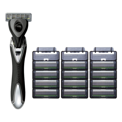 Feather Safety Razor Samurai Edge Body Men's Shaving Set with 13 Replacement Blades Made in Japan-Kiichin - The #1 Place for Japanese Goods in Your Hand!