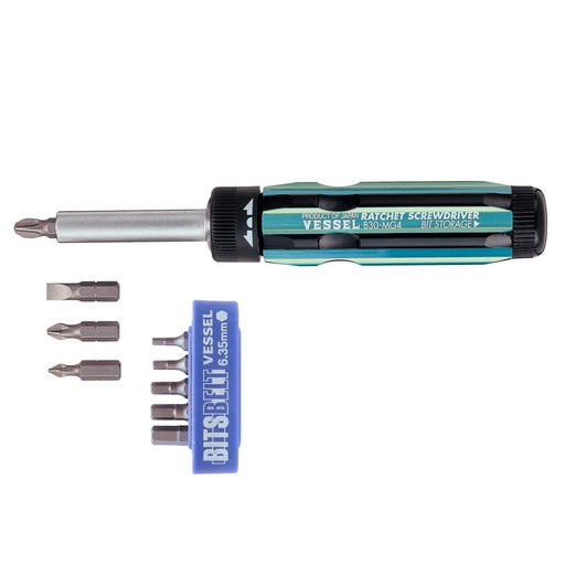 Vessel Ratchet Driver Set with 9 Bits Included - Amazon Limited Edition 830Mg-Bs2-Kiichin - The #1 Place for Japanese Goods in Your Hand!