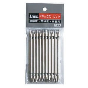 Anex Stool (Annex) 10-Piece Bag 4.5mm Shaft Stepped Anex Bits with Plated Finish AH-16M Tool-Kiichin - The #1 Place for Japanese Goods in Your Hand!