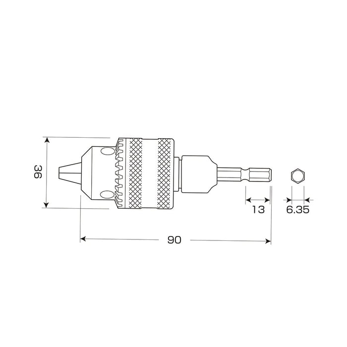 Anex Drill Chuck with Key 1.5-10mm Tool - AKL-250 Model-Kiichin - The #1 Place for Japanese Goods in Your Hand!