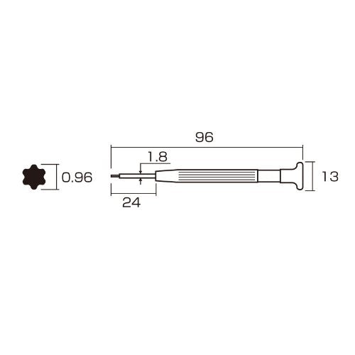 Anex Precision Screwdriver Hexlobe T2 No.87 Tool-Kiichin - The #1 Place for Japanese Goods in Your Hand!