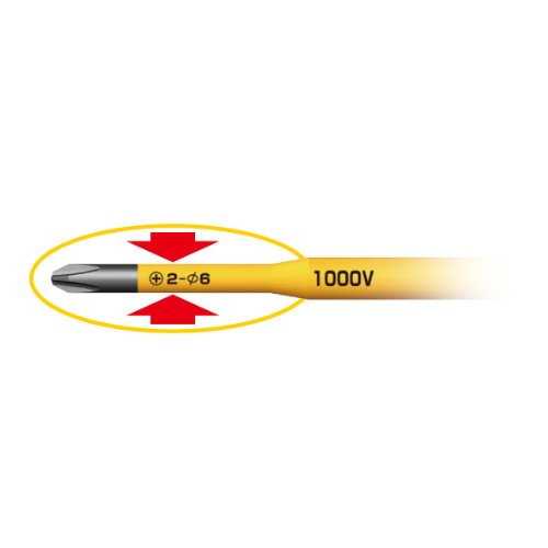Anex Insulated Slim Tip Screwdriver 1000V Compatible +3x150 No.7900-Kiichin - The #1 Place for Japanese Goods in Your Hand!