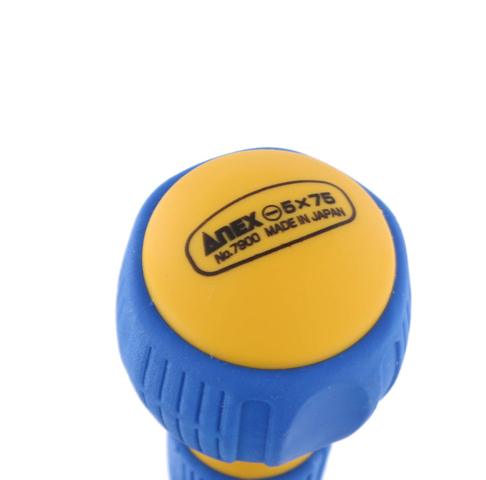 Anex with Anex Slim Tip Screwdriver - Insulated 1000V Compatible 5x75 No.7900-Kiichin - The #1 Place for Japanese Goods in Your Hand!
