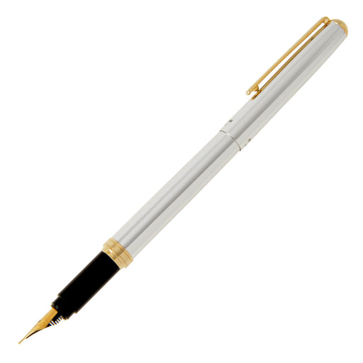 Ohto F-Lapa FF-10Nb-Sv Silver Fountain Pen - Ideal for Professional Writing-Kiichin - The #1 Place for Japanese Goods in Your Hand!