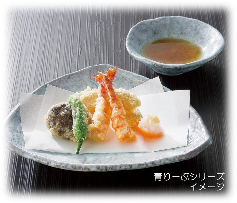 Santo Banko Ware Blue Ribe 3-Compartment Plate 21Cm Microwave Safe Japan