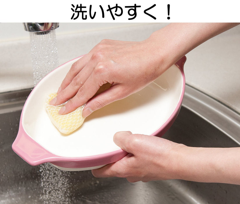 Santo Banko Ware Gratin Dish Brown 21.5cm Large Handle Ceramic Japan Safe