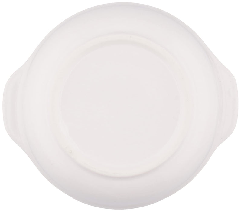 Santo Banko Ware Oven-Safe White Soup Plate 13cm Microwave-Safe Ceramic
