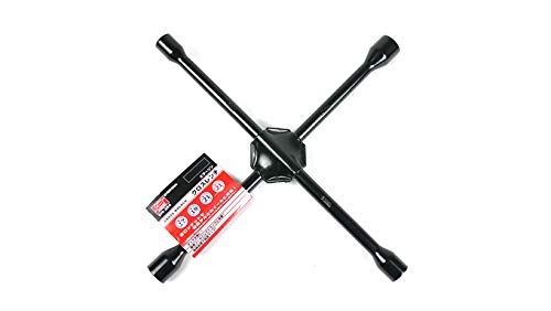 Emerson Cross Wrench 16 Black - 4 Sizes Alloy Wheel Compatible EM-284