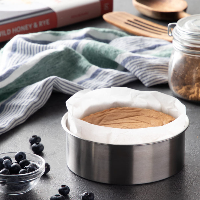 Endo Shoji 18Cm Shallow Stainless Steel Cheesecake Pan Commercial Grade-Kiichin - The #1 Place for Japanese Goods in Your Hand!