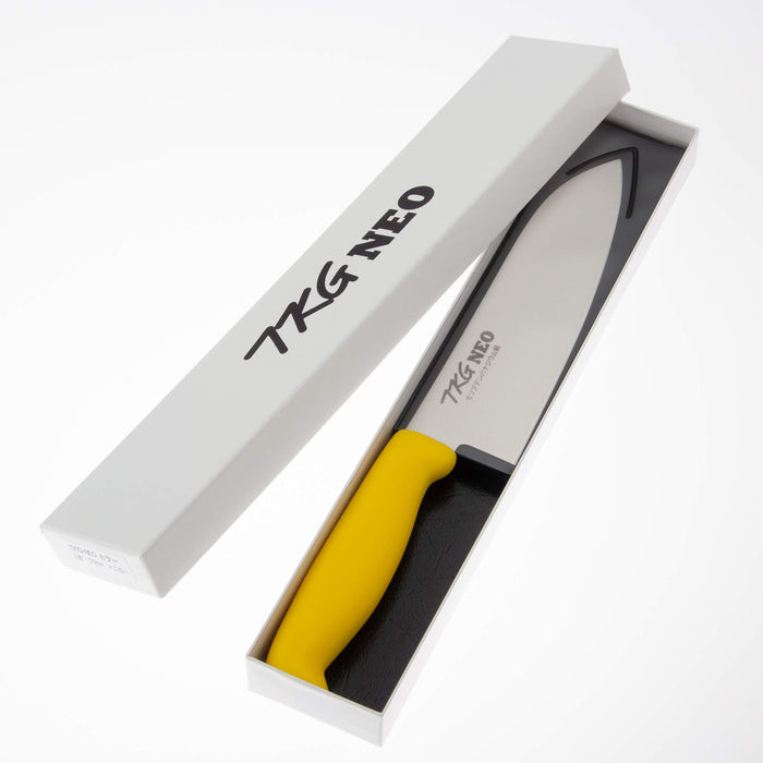 Endo Shoji Tkg-Neo Santoku Knife 17cm Yellow - Commercial Quality-Kiichin - The #1 Place for Japanese Goods in Your Hand!