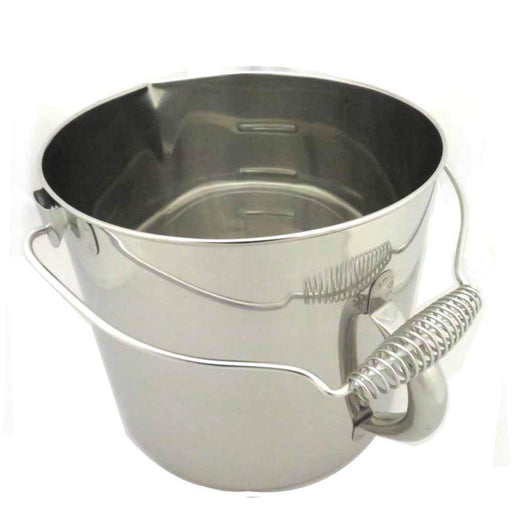 Sunnap Endo Shoji 10L Stainless Steel Measuring Cup with Handle for Commercial Use-Kiichin - The #1 Place for Japanese Goods in Your Hand!