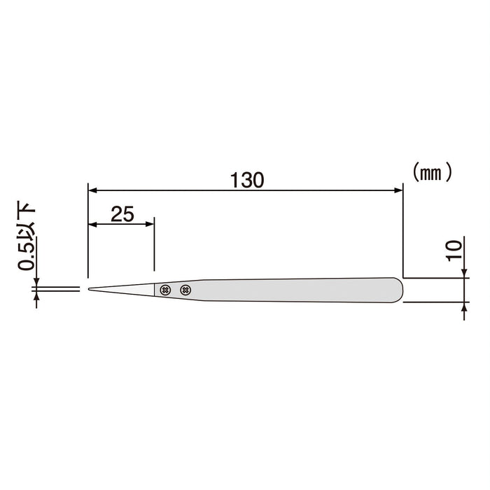 Engineer Silver Ceramic Tweezers PTZ-51/61 Precision Hand Tool-Kiichin - The #1 Place for Japanese Goods in Your Hand!