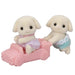 Epoch Flora Rabbit Twins Sylvanian Families Doll U-104 Age 3+ Suitable Dollhouse Toy-Kiichin - The #1 Place for Japanese Goods in Your Hand!
