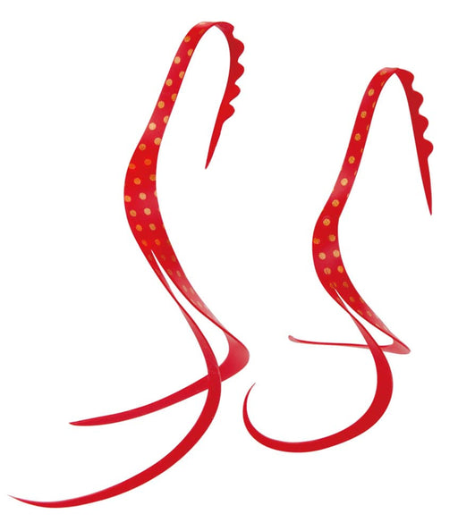 Gamakatsu Sakuragen Silicone Necktie Slit Curly #50 Red Gold Spot-Kiichin - The #1 Place for Japanese Goods in Your Hand!