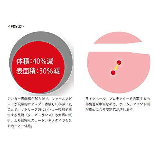 Gamakatsu Sakuragen Tai Rubber Q Tg Sinker 160G Glow Orange Spot-Kiichin - The #1 Place for Japanese Goods in Your Hand!