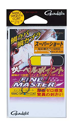 Gamakatsu Fine Master Short Line Hooks F135 M Durable Sabre Point-Kiichin - The #1 Place for Japanese Goods in Your Hand!