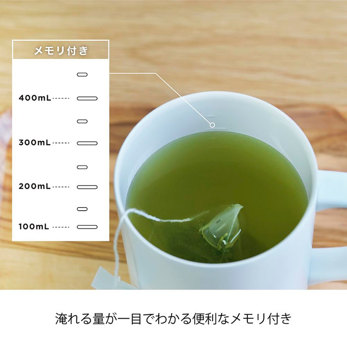 Hario White Ceramic Double Layer Vacuum Insulated Mug with Lid 470ml