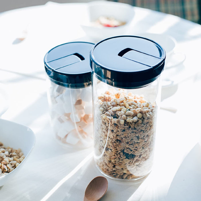 Harry Hario Large Black Coffee Canister Mcnr 300 B Airtight Storage Jar