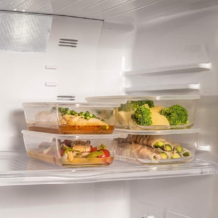 Hario Stackable Heat Resistant Glass Containers Set of 6 Made in Japan-Kiichin - The #1 Place for Japanese Goods in Your Hand!