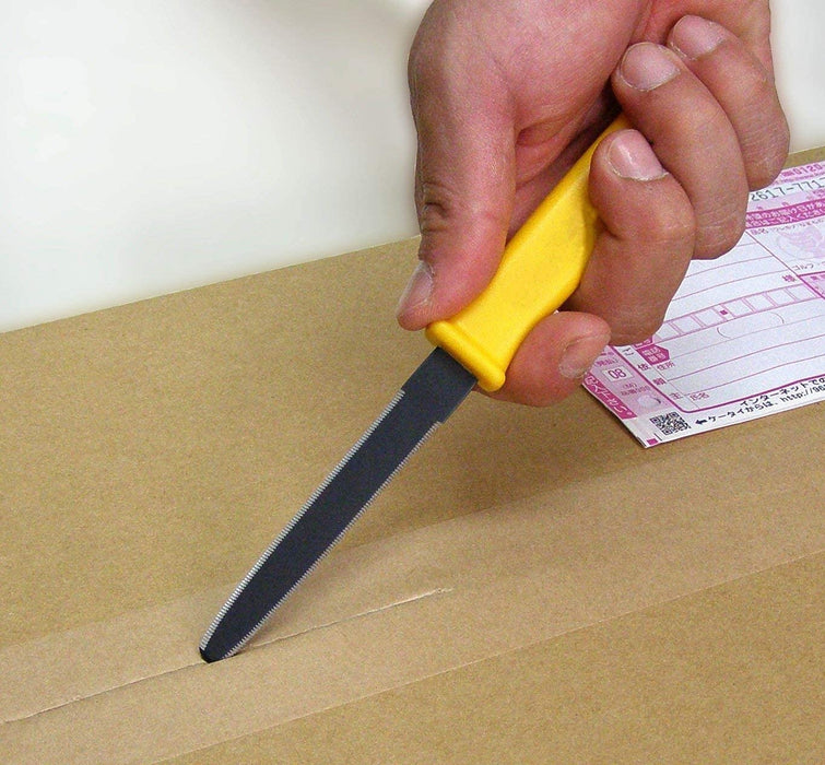 Hasegawa Dan-Chan Canary Cardboard Saw with Fluorine Coating and Cap DC-190Fc-Kiichin - The #1 Place for Japanese Goods in Your Hand!