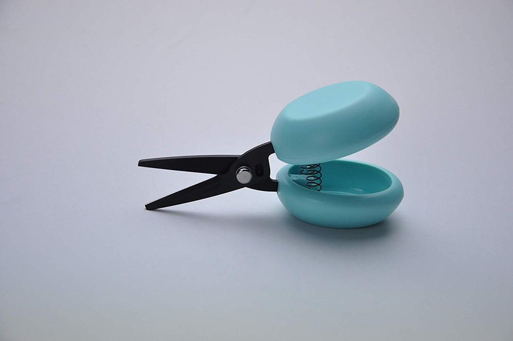 Hasegawa Knives - Harac Scissors Casta Green with Cover Compact W11xD4.5xH6cm Size-Kiichin - The #1 Place for Japanese Goods in Your Hand!