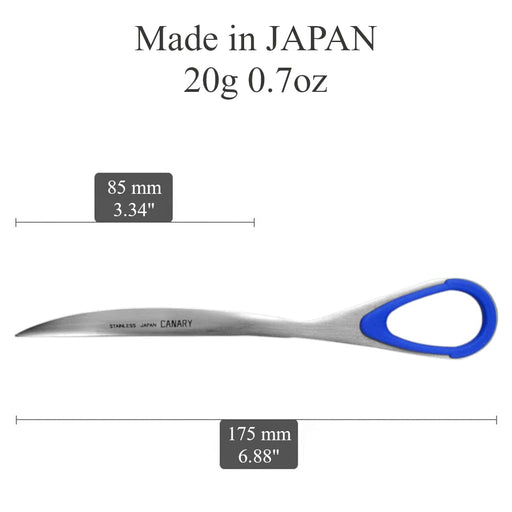 Hasegawa Knives Blue Paper Knife - 17.5cm Total and 8.5cm Blade Length-Kiichin - The #1 Place for Japanese Goods in Your Hand!