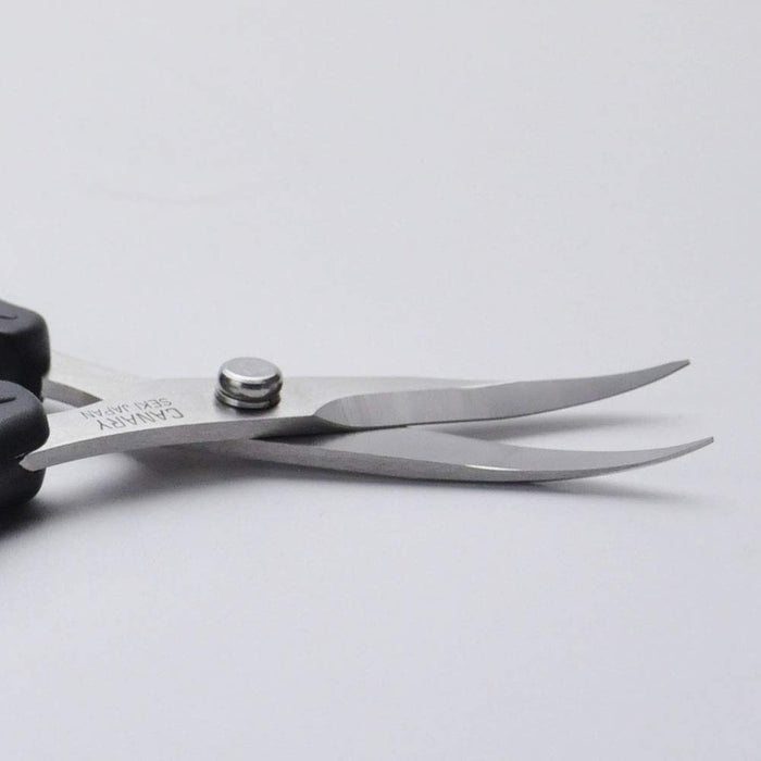 Hasegawa Knives Arm Wrestler Black Curved Blade Scissors Blade Length 3.7cm Total Length 16cm-Kiichin - The #1 Place for Japanese Goods in Your Hand!