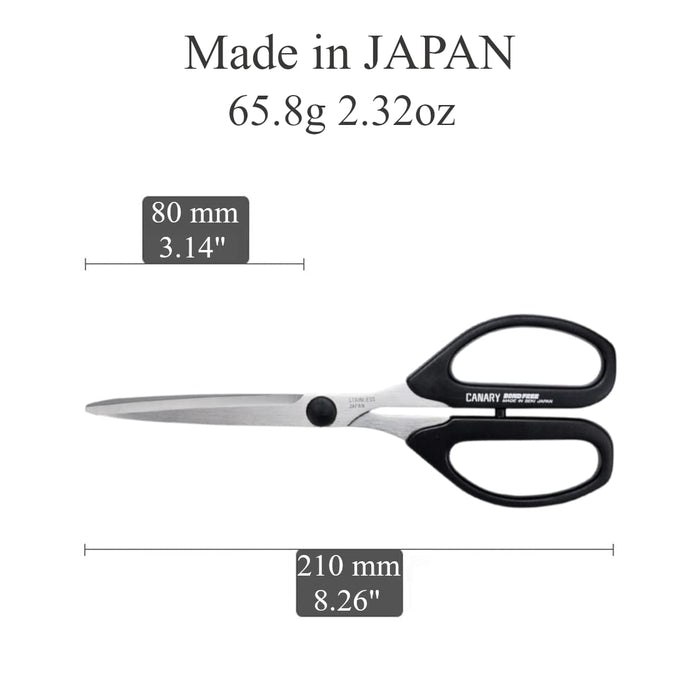 Hasegawa Knives Long Blade Scissors SBS-1500 Bond-Free Elegant Black-Kiichin - The #1 Place for Japanese Goods in Your Hand!