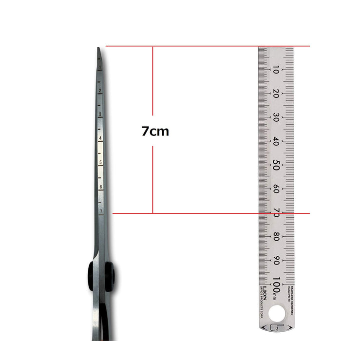 Hasegawa Knives Long Blade Scissors SBS-1500M Bond Free with Memory - Black-Kiichin - The #1 Place for Japanese Goods in Your Hand!