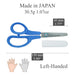 Hasegawa Knives Safety Scissors for Children Left Hand Round Tip C-150L Blue 15cm Total Length-Kiichin - The #1 Place for Japanese Goods in Your Hand!
