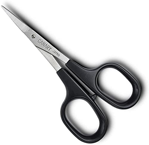 Hasegawa Knives Extra Fine Design Scissors Black DS-100 10.5cm Total 1.8cm Blade-Kiichin - The #1 Place for Japanese Goods in Your Hand!