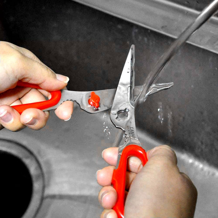 Hasegawa Knives - Red TH-175 Kitchen Table Scissors-Kiichin - The #1 Place for Japanese Goods in Your Hand!
